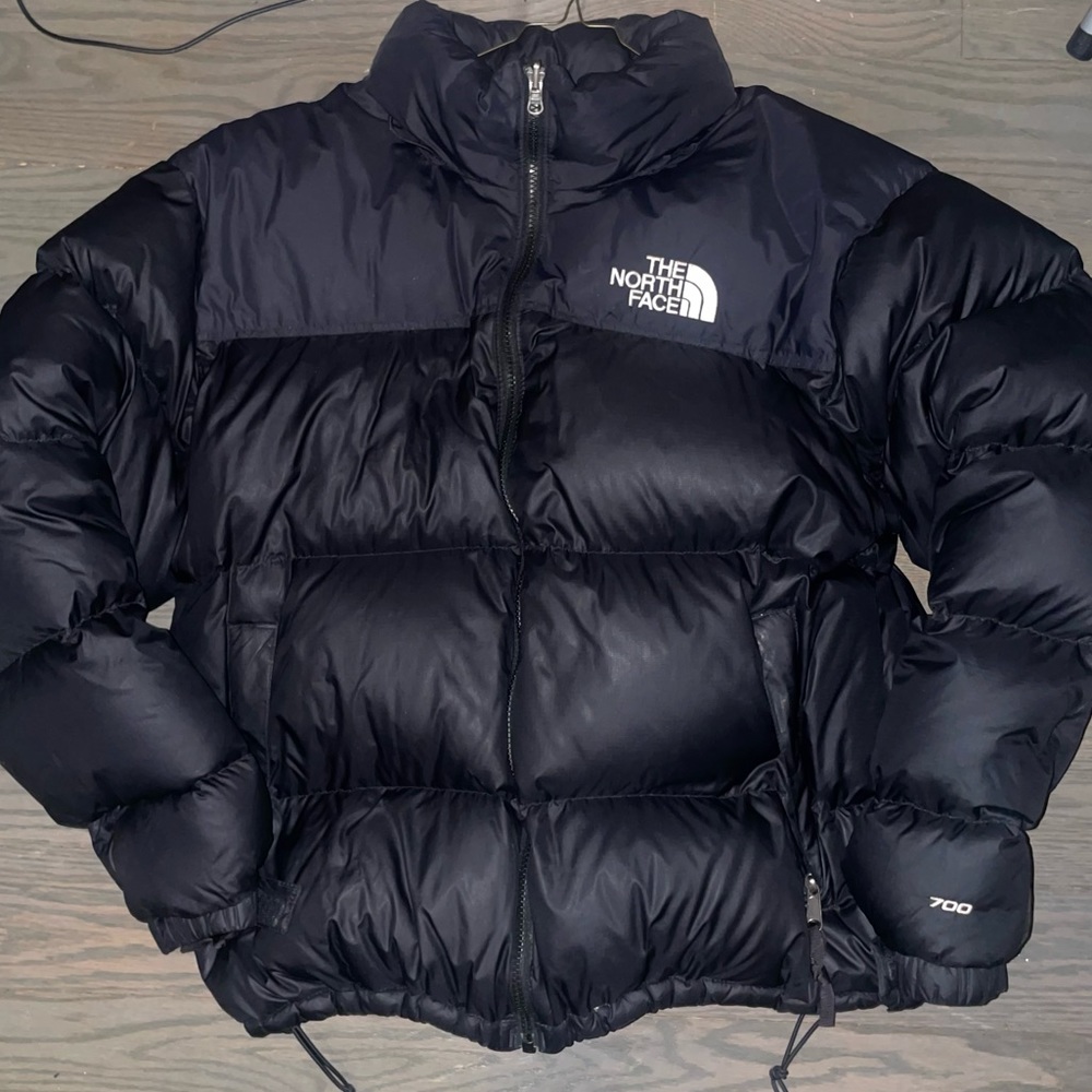 northface nuptse 700 down insulated jacket - black
